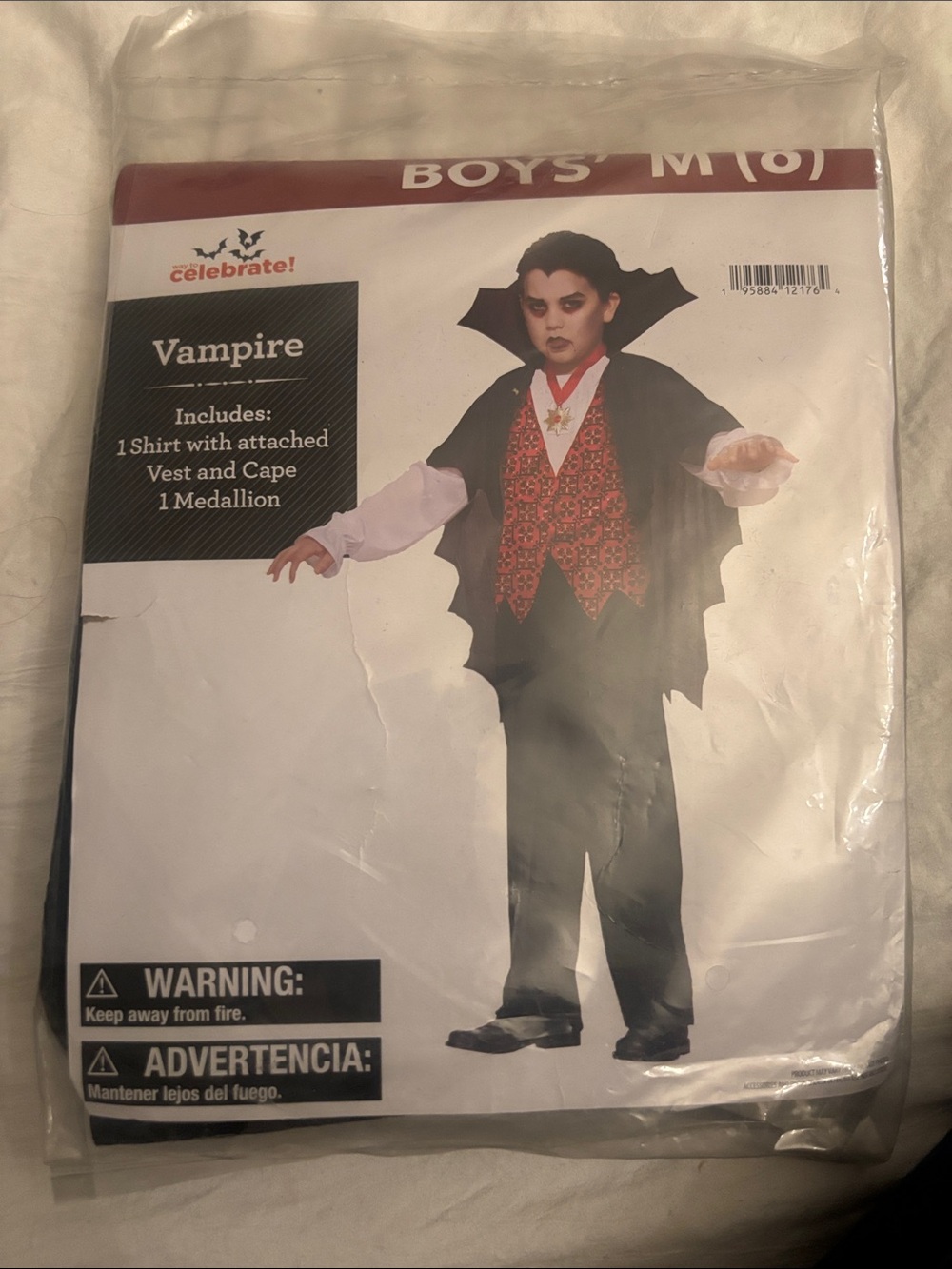 Way to celebrate ! Boys' Vampire Costume – Black & Red